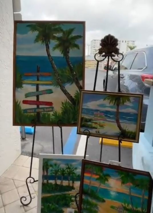 painting at Santini Art Bazaar