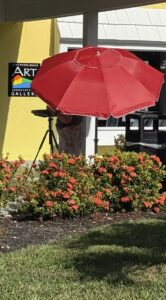 red umbrella