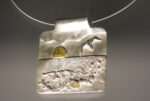 Culp metal clay landscape pendant