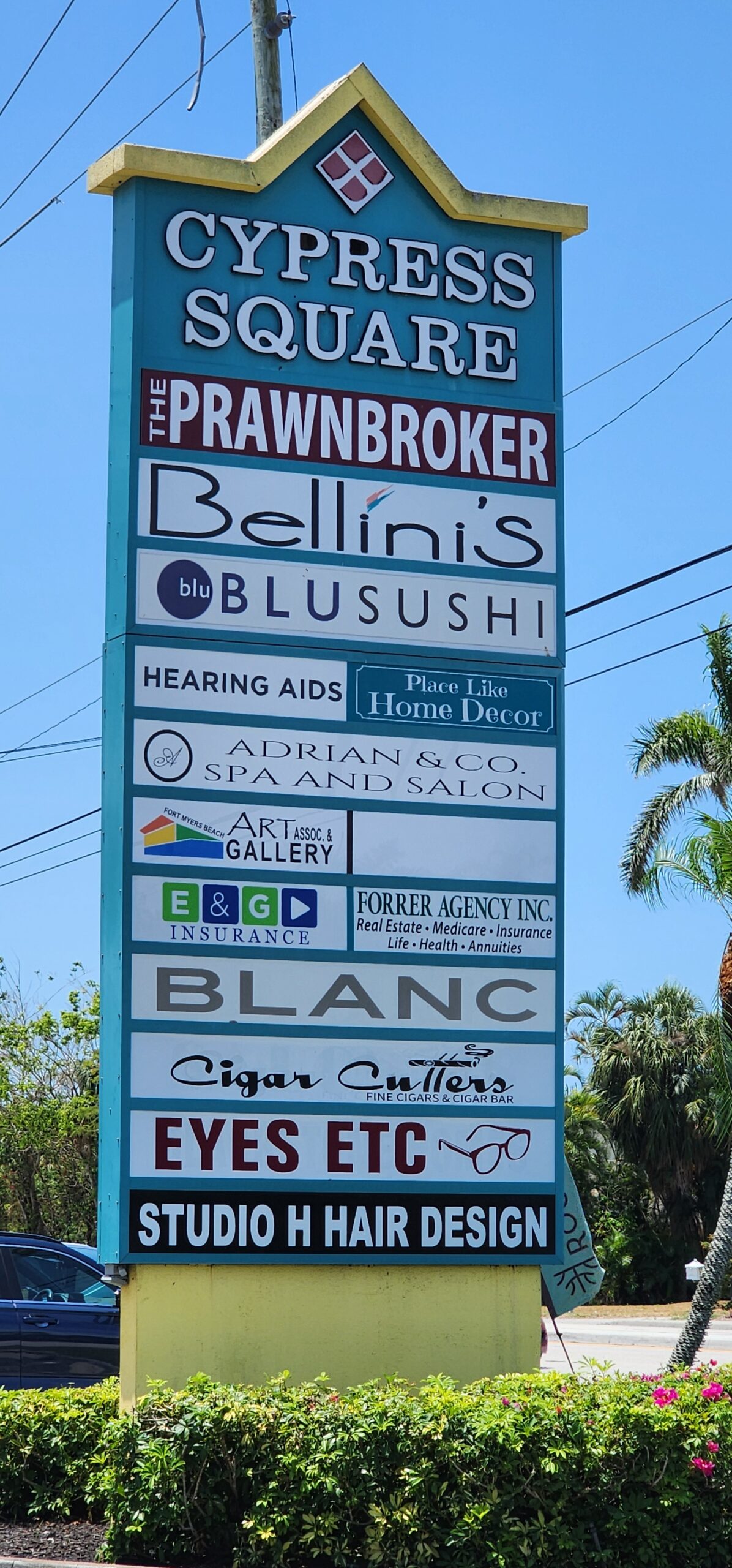 cypresss square sign