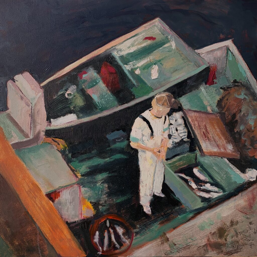 Days catch-JOHN RIZZA-Oil-24-24-1400