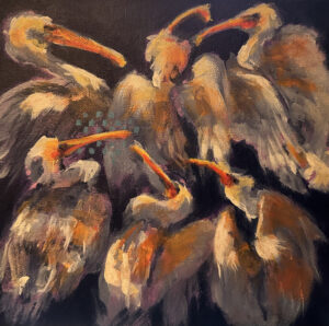 Gossiping Gals-Kathy Summer-Acrylic