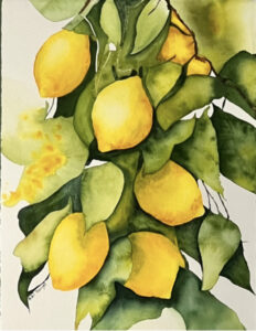 THE MAJESTY OF LEMONS-ADRIANA RANGEL HOUSER-WATERCOLOR-27-29-820