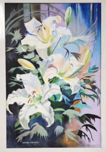 White Lillies-Michael Moukios-Acrylic