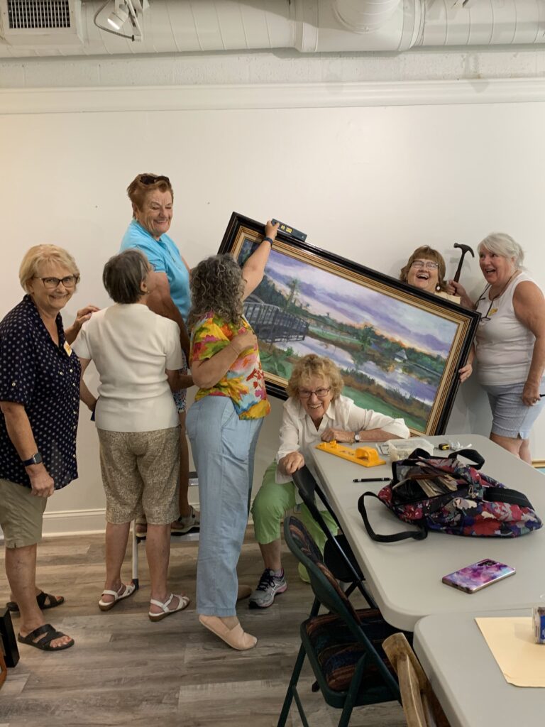 Hanging first painting